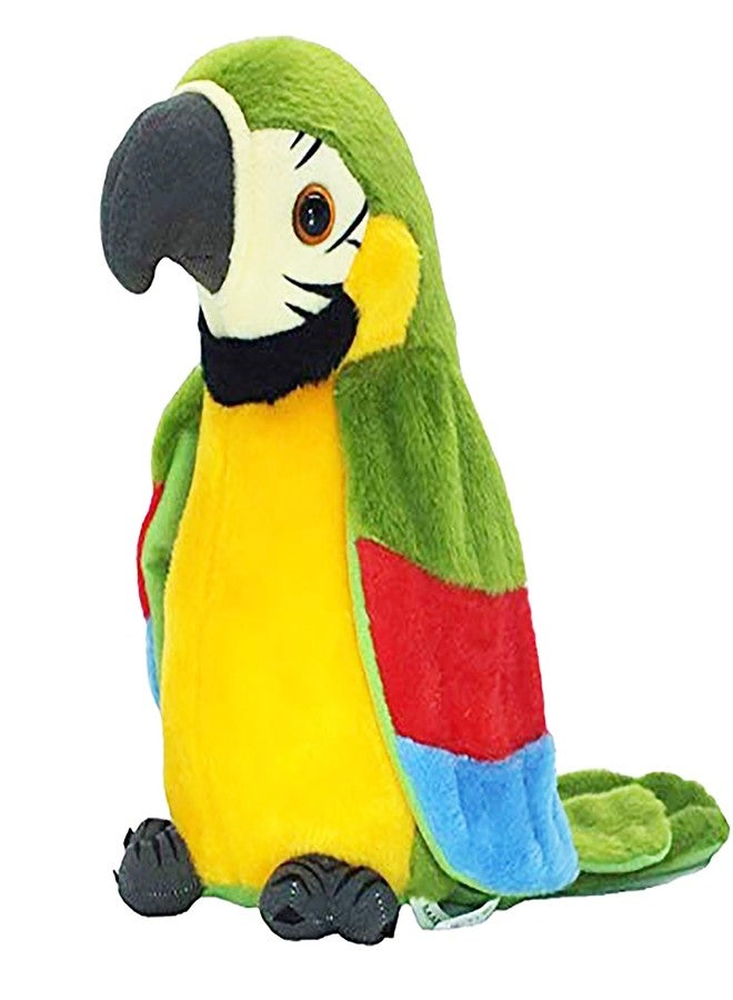 في جراسب لعبة ببغاء ناطق من VGRASSP للأطفال، مهما قلت سيكرر، مرح، تعليمي، مساعد جيد يجلب لك السعادة! لعبة ببغاء قطيفة ناطقة (أخضر - مطبوع) - Image 1