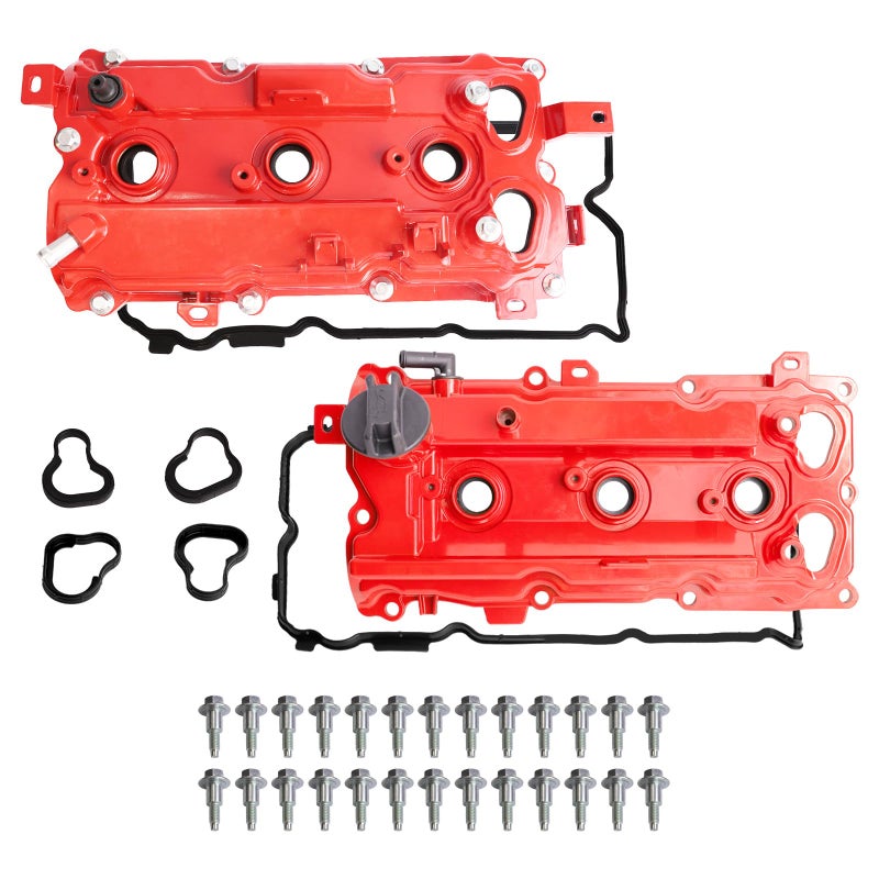 MITZONE Aluminum Valve Cover Compatible with Infiniti EX35 FX35 G35 M35 M35h Q50 Q70 20072018 35L V6 EngineVQ35HR Replace 13264JK20A 13264JK20B 13264JK00A 13264JK00B