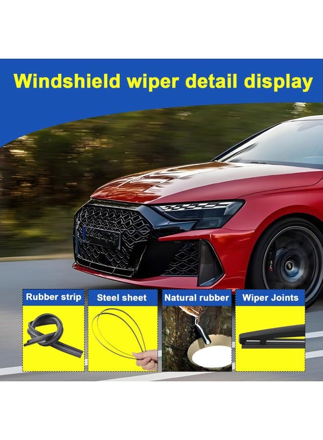 SIMPWIBLD 15 inch Rear Wiper blades Replacement for 2007-2013 BMW X5/2009-2011 Volvo XC60 Windshield wiper blades (Pack of 1) - Image 3
