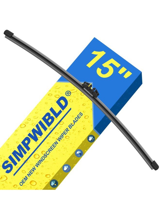 SIMPWIBLD 15 inch Rear Wiper blades Replacement for 2007-2013 BMW X5/2009-2011 Volvo XC60 Windshield wiper blades (Pack of 1) - Image 1