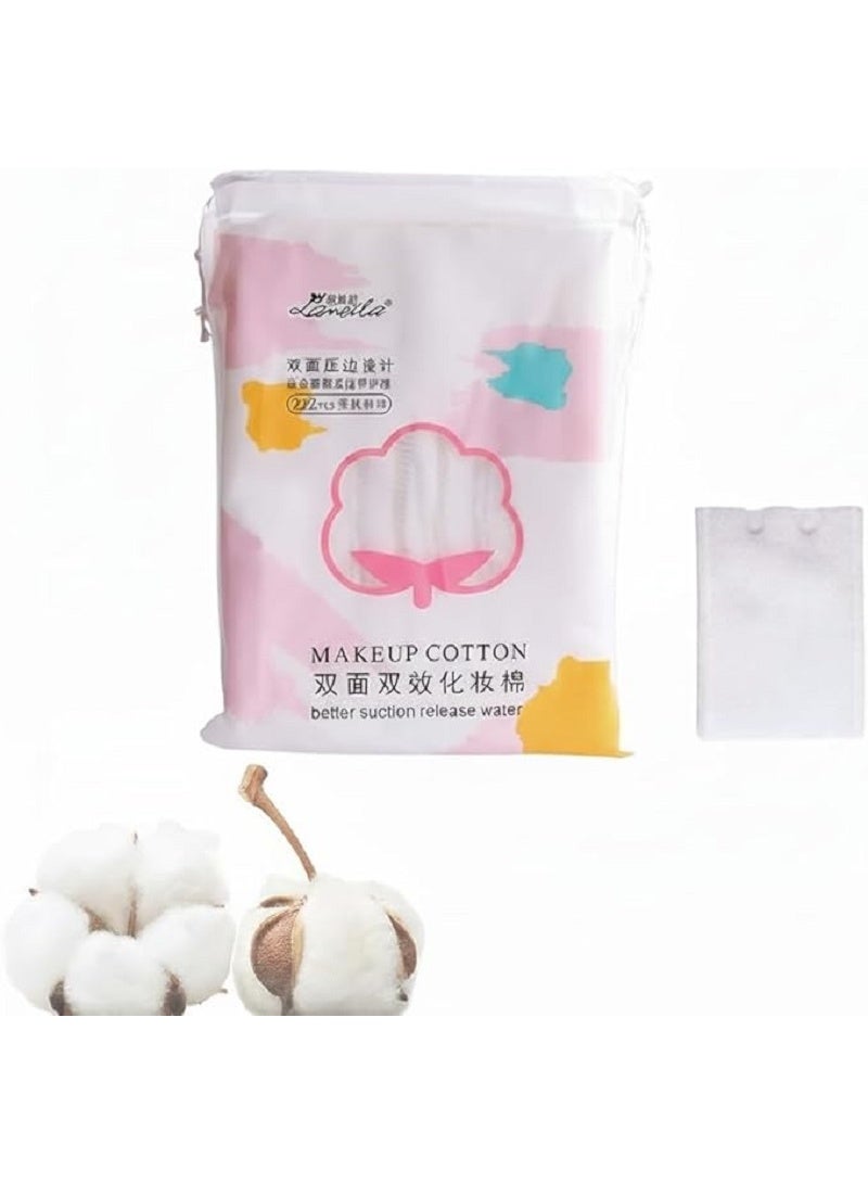 MAKEUP Premium Non Woven Gauze Cotton for a Gentle Deep Cleansing That Gives You Clear and Fresh Skin with Every Use in Your Daily Routine - 222 Count - Image 1