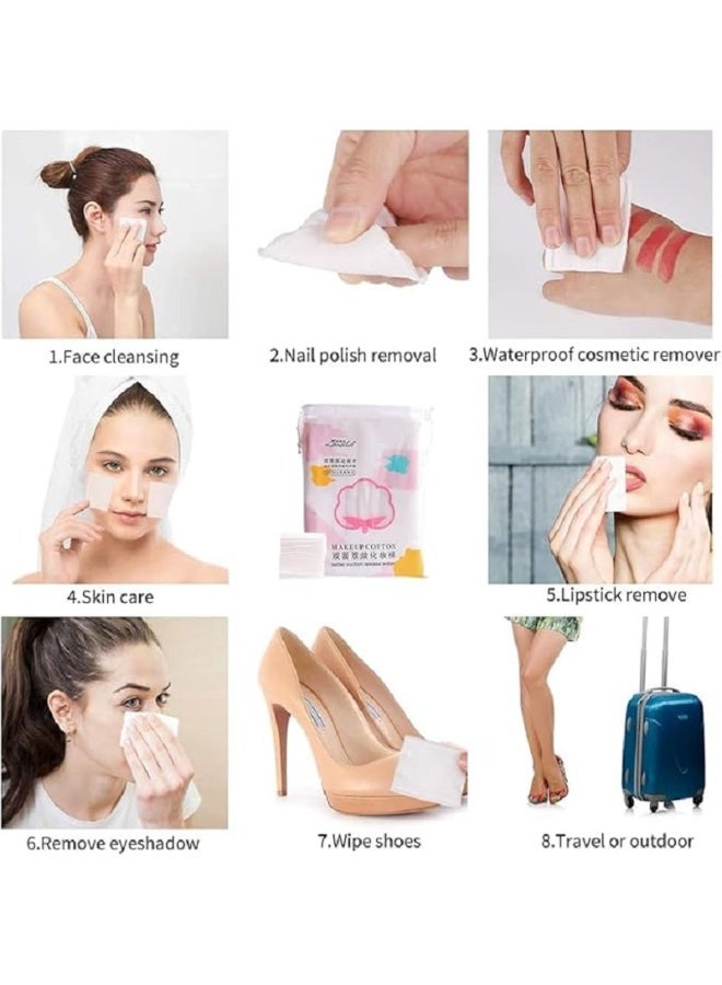 MAKEUP Premium Non Woven Gauze Cotton for a Gentle Deep Cleansing That Gives You Clear and Fresh Skin with Every Use in Your Daily Routine - 222 Count - Image 4
