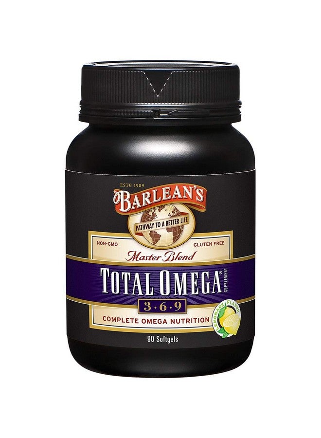 BARLEAN'S Total Omega 3 6 9 Softgels Blended Fish Oil Supplement With Borage And Flaxseed Oil 1000 Mg Omegas Ala Epa Dha And Gla For Joint Support Supplements And Heart Health 90 Count  - Image 2