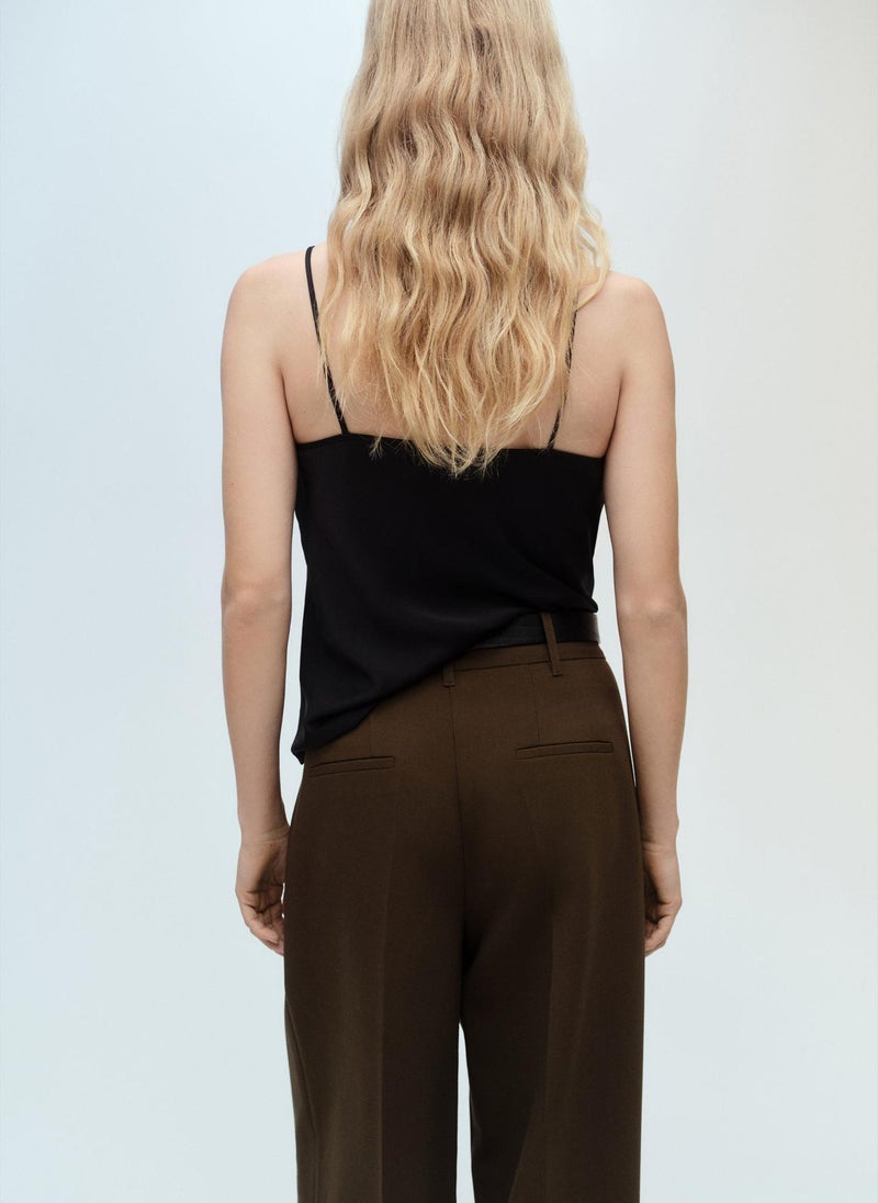 MANGO Satin Top With Thin Straps  - Image 2