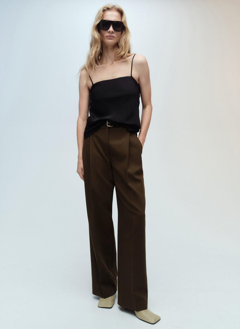 MANGO Satin Top With Thin Straps  - Image 3