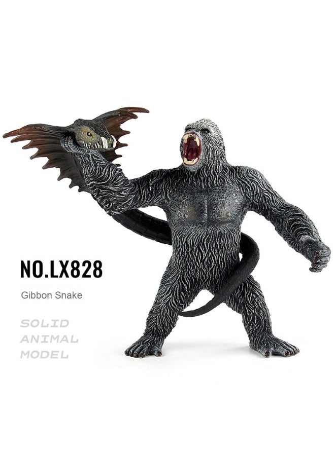 NIBEMINENT Large Realistic Animal Model - Gorilla, Singing Snake, Python, Yeti Desktop Figurine