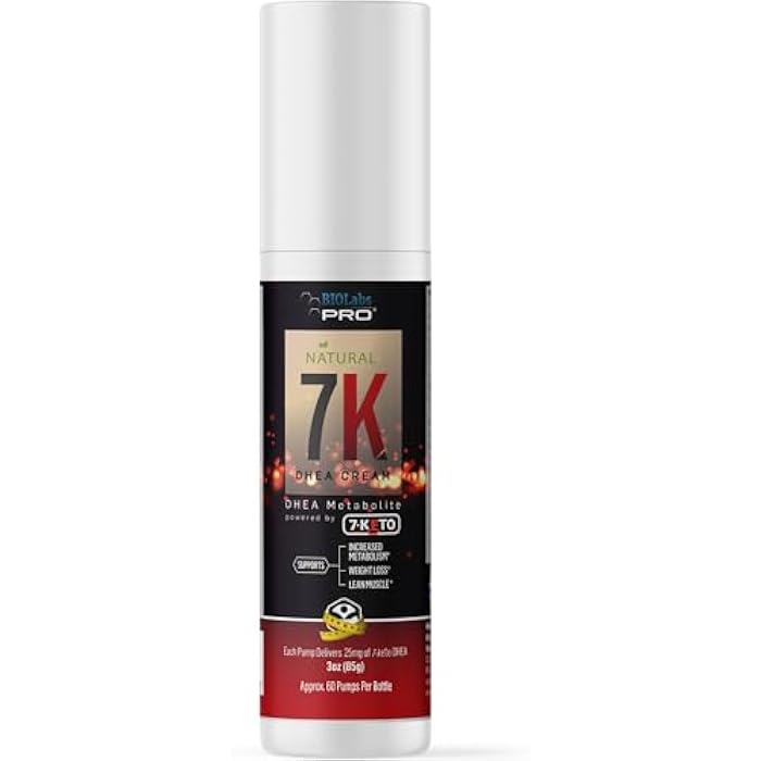 BIOLABS PRO 7-Keto dhea - Fat Burner - Natural 7K Dhea Cream - Metabolism Support - Maximum Strength Dhea Used by Men and Women for Lean Muscle and Fat Loss Support - Image 1