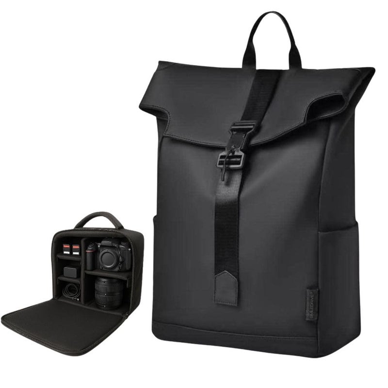 Smiledrive ® Waterproof DSLR Camera & Laptop Backpack – Multicolor Multiple Sizes Single & Combo Variants Lightweight, Stylish & Durable Gear Bag for Travel, Office, College & Hiking - Image 1