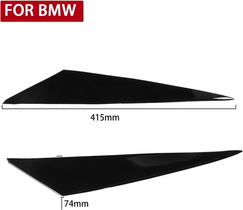QASULER Gloss Black Headlight Eyelids for BMW X1 E84 - Image 2