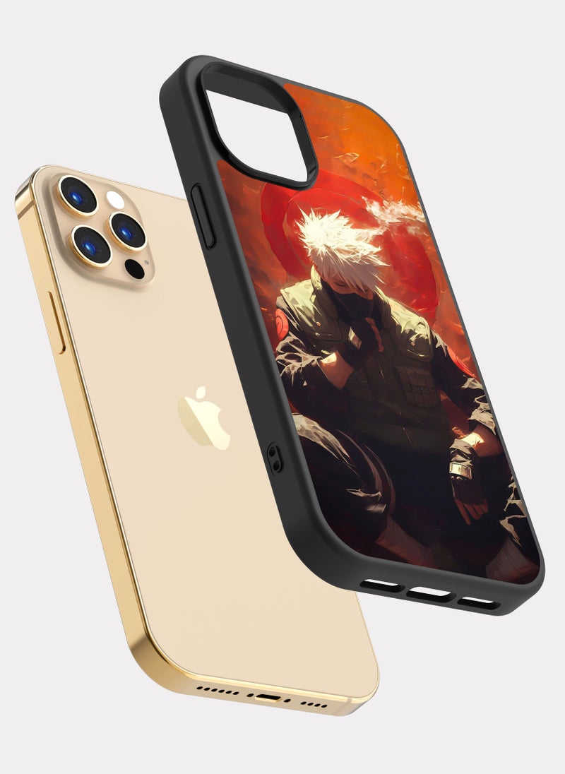 بكسلات كفر ايفون 12 برو ناروتو كاكاشي برتقالي - Image 2