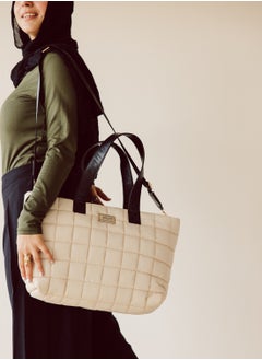 Pavo Beige Tote Bag Handbag  - Image 5