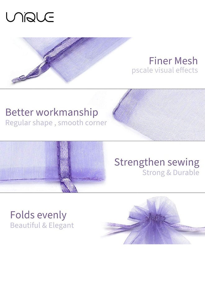 100Pcs Package 8 x 10CM Sheer Drawstring Organza Jewelry Pouches Wedding Party Favor Gift Bags, Little Mesh Gift Pouches Mini Candy Bags for Small Presents Jewelry Earrings（Purple） - pzsku/Z6EE67371D4C7A1CFDBD1Z/45/_/1719988191/5f450683-5e0c-4182-b26b-0fe70dc0de52