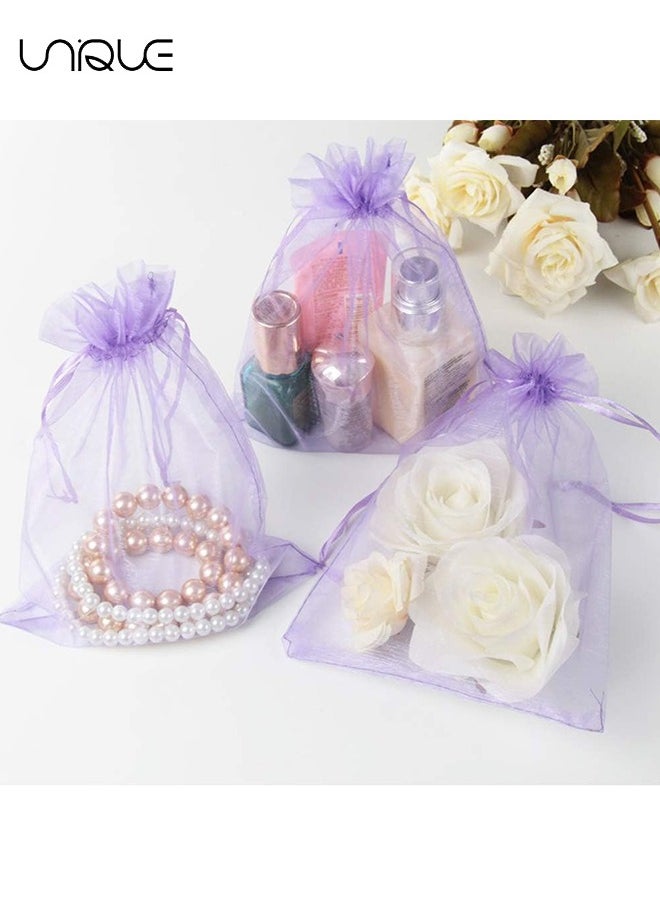 100Pcs Package 8 x 10CM Sheer Drawstring Organza Jewelry Pouches Wedding Party Favor Gift Bags, Little Mesh Gift Pouches Mini Candy Bags for Small Presents Jewelry Earrings（Purple） - pzsku/Z6EE67371D4C7A1CFDBD1Z/45/_/1719988202/75d690ed-bfad-4eda-9bcb-626dc77232e8