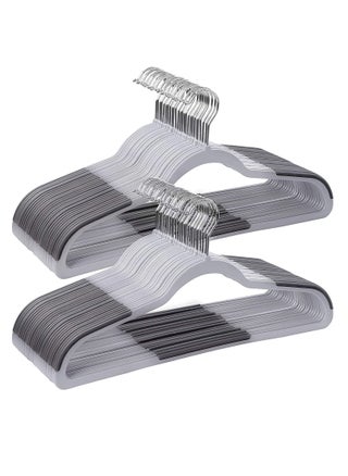 100 Pieces Plastic Coat Hangers, Heavy Duty Durable And Non-Slip,Premium Quality Plastic Suits Hangers, 0.5 cm Thickness Space Saving, 360º Swivel Hooks, 45 cm Wide - pzsku/Z6EE692D645868C7351DBZ/45/_/1647699883/105bf88c-db8c-4fb3-a0ae-c215ab15be05
