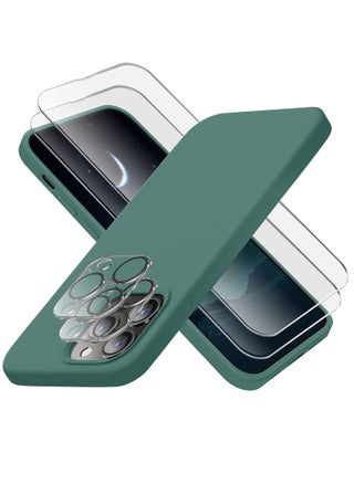 Designed for iPhone 14 Pro Max Case, Silicone Phone Case with [2 Screen Protectors]  [2 Camera Lens Protectors] and Soft Anti-Scratch Microfiber Lining Inside, 6.7 inch, Midnight Green - pzsku/Z6EE69C299A1F20FAA0DAZ/45/_/1737862757/e9d6c84a-5197-4ca9-afbe-e1a34c29e106
