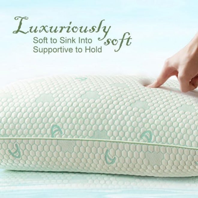 ACCURATEX Temp fluctuation resistant crafted quality ACCURATEX Cooling Memory Foam Pillow Hot Sleeper,Queen 2 Pack,Green,50x75 | Adjustable Support,Removable Cover,back&stomach sleeper.Premium Fillings Carefully engineered build - Image 5