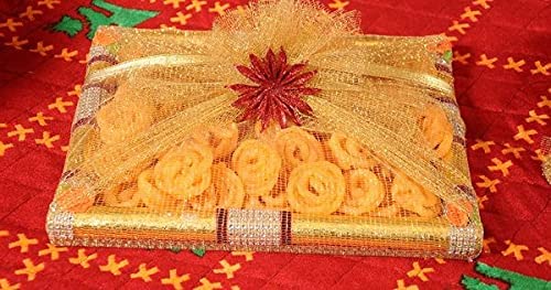 Just Flowers Decoration Mesh Net for Gift Wrapping, Home Decoration, Trousseau Packaging, Flower Bouquet Decor, Mandap Decoration, Fruit Basket Packing (5 Mtr x 2 Roll) (Silver & Gold) - Image 3