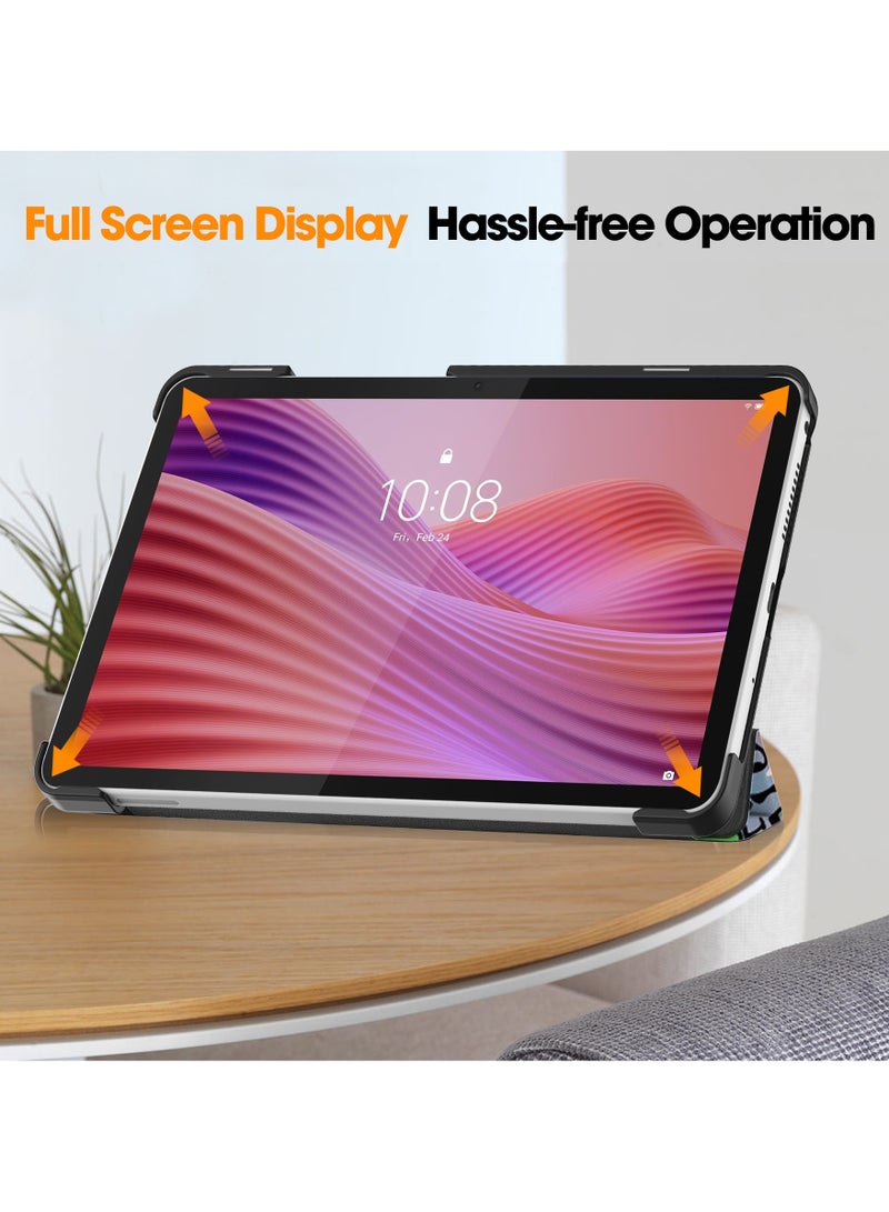 Tablet Case for Lenovo Tab One/Lenovo Tab K9 8.7" (2025), Lightweight Tri-Fold PU Leather Case Shockproof Protective Cover with Auto Wake/Sleep - TB305FU (Graffiti) - Image 5