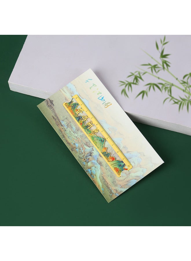 HELPS Creative Metal Inspirational Bookmarks Children's Cartoon Pendants Chinese Style Small Gifts Student Reading Mark Book Page Clips - Image 1