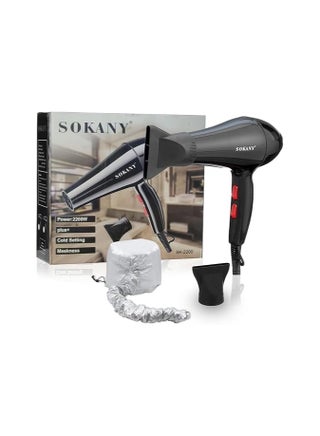 SK-2200 Hair Dryer Professional Blow Dryer Negative Ions 2200W Fast Drying Low Noise Quick Dryer, Nozzle, Diffuser Hair Dryer, 2 Speed & 3 Heat Settings with Bonnet Dryer Attachment (Gift) - pzsku/Z6EE6C4FCBA04FE38AC8FZ/45/_/1725211662/e960ff35-0ce4-4050-9394-7378ab301bc0