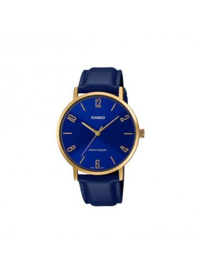 CASIO Leather Analog Quartz Wrist Watch LTP-VT01GL-2BUDF - Image 2