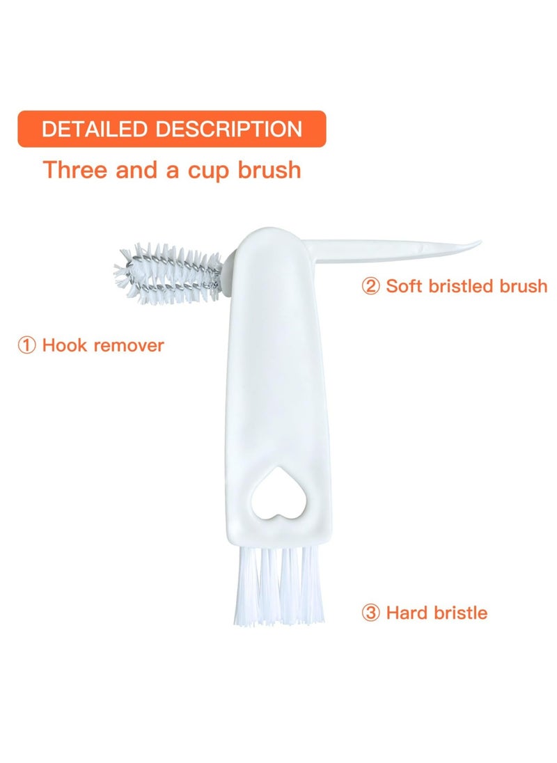 Oasisgalore - 2024 3-in-1 Cup Lid Cleaning Brush, Multifunctional for Bottle Gaps, Tight Spaces, Portable with Brush. - Image 1