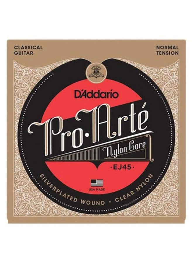 D'Addario EJ45 Pro-Arte Classical Guitar String Set Classic Guitar Strings Nylon & Silverplated Copper 6 Strings - Normal Tension - Image 1