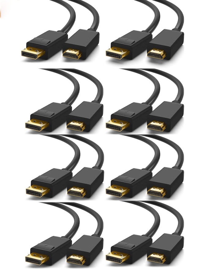 Taimi Pack Of 8 DP to HDMI 4K HD Cable 5MTR Black - Image 2