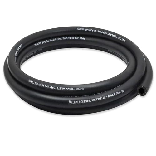 ZONBANG 38 Fuel Line NBR Rubber 38 Fuel Hose Nylon Braided Fuel Line Hose for Automotive Vehicles5FT - Image 1