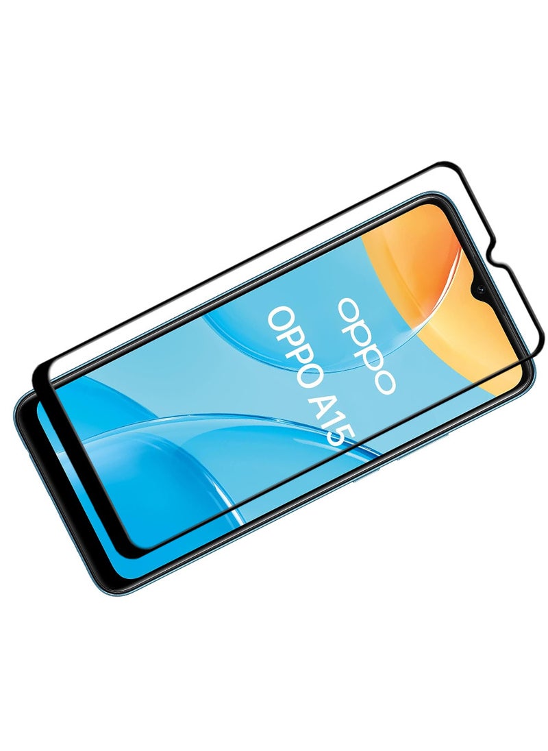 ACLIX Antistatic ESD Dustproof Premium Quality High Definition Tempered Glass Screen Protector Designed For Oppo A15 - Image 1
