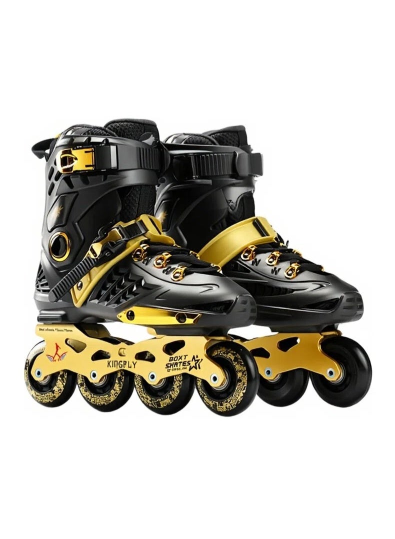 KINGFLY Inline Skates for Women Men, Outdoor Street Blades Roller Adult Male Female, Professional Fitness Roller Skates Blades for Unisex - Image 1