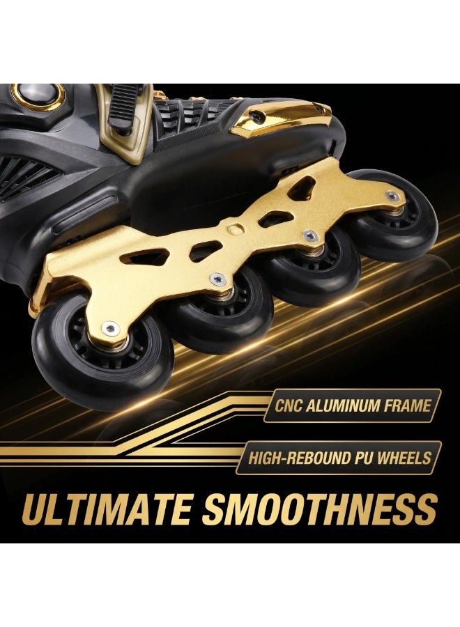 KINGFLY Inline Skates for Women Men, Outdoor Street Blades Roller Adult Male Female, Professional Fitness Roller Skates Blades for Unisex - Image 4