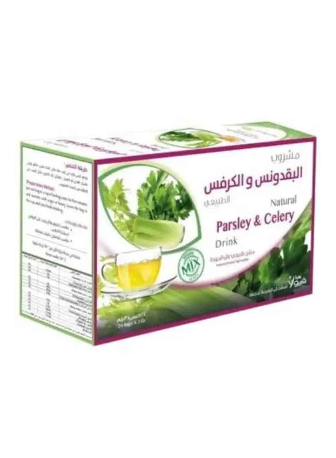 مشروب البقدونس والكرفس الطبيعي - ٢٤ كيسًا × ٣ غرام