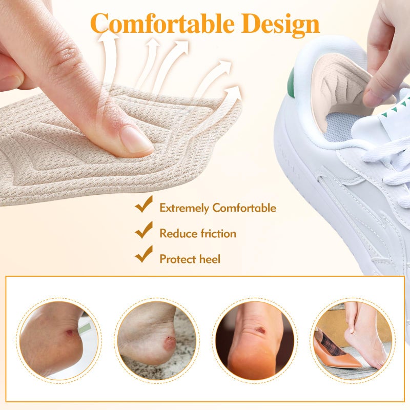 LYCBTC Heel Pads for Shoes, Cushioned Heel Grips & Inserts for Women & Men, Prevent Blisters & Heel Pain, Non-Slip Shoe Heel Pads for a Perfect, Comfortable Fit - Image 3