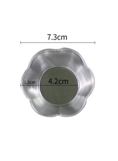 烘焙蛋糕工具六边梅花模具蛋糕模铝制糕点模具葡挞盏蛋挞模果冻模-规格:特小号