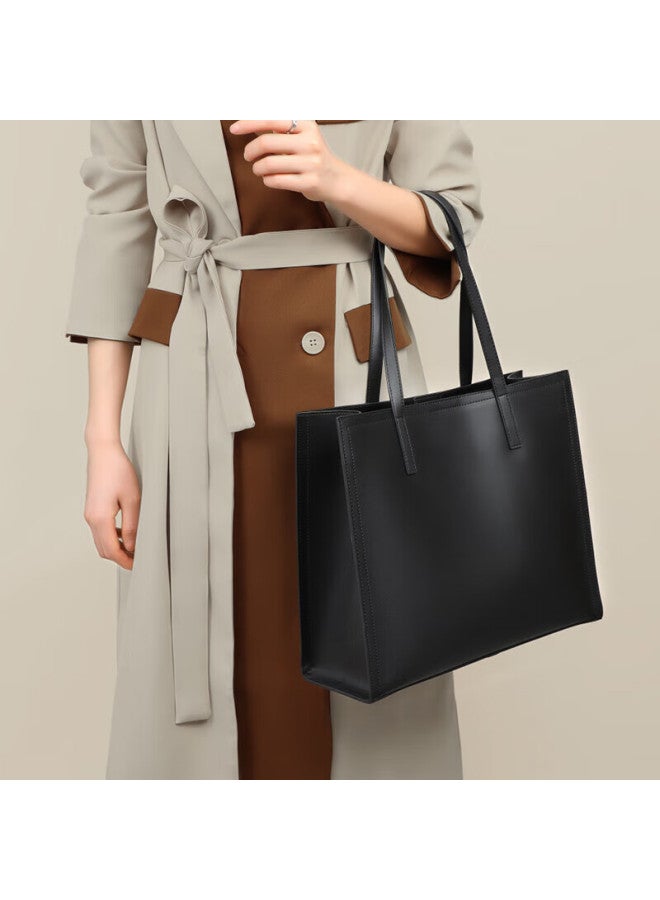 Viney Leather Handbag, Women's Large Capacity Tote Bag, Light Luxury Shoulder Bag, Birthday Gift For Girlfriend, Qixi Festival And Valentine's Day Present - Image 2