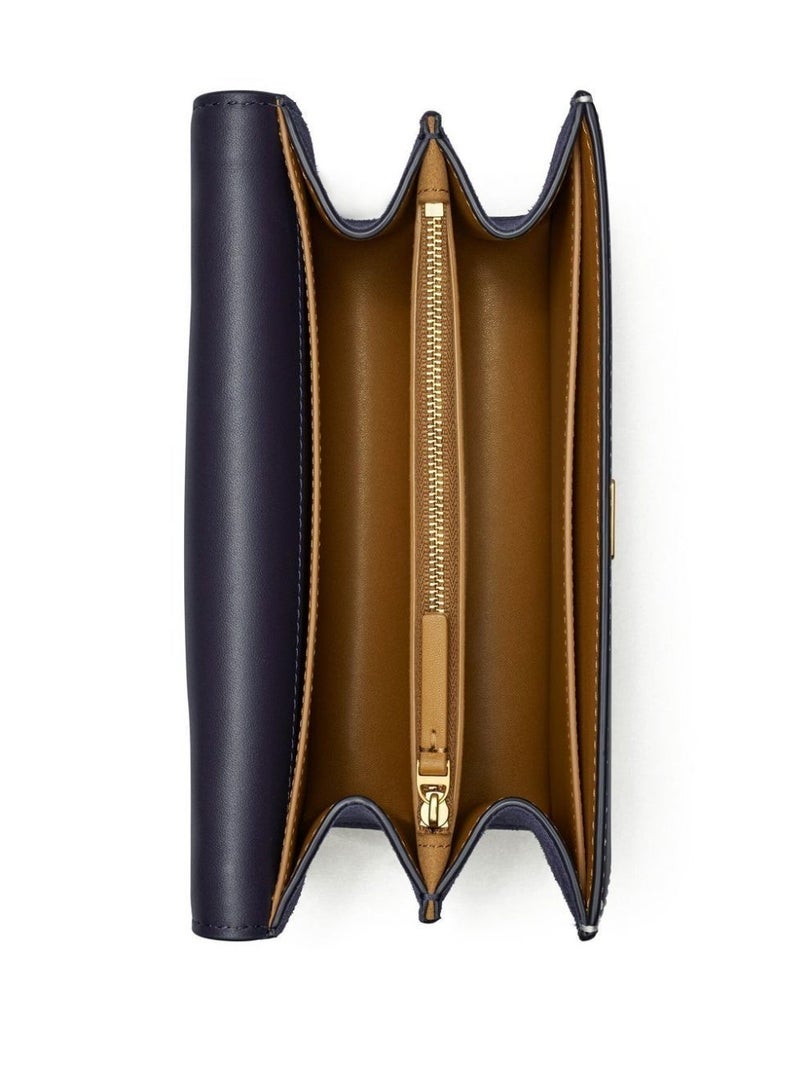 Burch TB Women's T Monogram Jacquard Barrel Petite Bag Tory Navy - Image 5