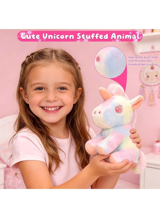 بيوينتي مجموعة لعبة وحيد القرن للفتيات من 3 إلى 10 سنوات - لعبة محشوة، عقال، مذكرات مغلقة ومجموعة أزياء للتزيين | صندوق هدايا نهائي للعب تخيل وحيد القرن لعيد الميلاد والأعياد - Image 3