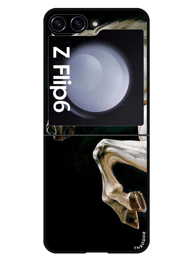 Theodor Protective Case Anti Scratch Shock Proof Bumper Cover For Samsung Galaxy Z Flip 6 Horse Running - Image 1