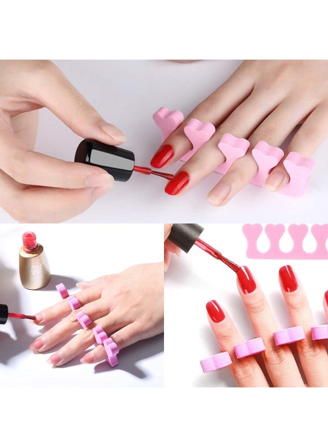 دايتويز فواصل أصابع القدمين والأصابع (٥٠ قطعة)، فواصل أصابع القدمين للنساء والرجال، فواصل أصابع القدمين الإسفنجية الناعمة للعناية بالقدمين، مجموعة أدوات طلاء وتلميع الأظافر، إكسسوارات تجميل. - Image 2