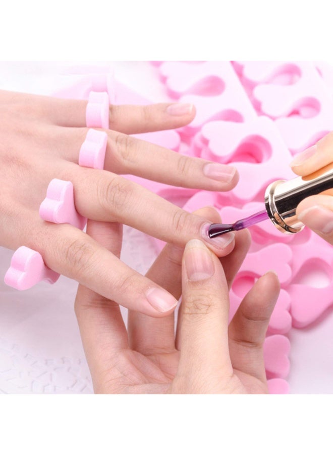 دايتويز فواصل أصابع القدمين والأصابع (٥٠ قطعة)، فواصل أصابع القدمين للنساء والرجال، فواصل أصابع القدمين الإسفنجية الناعمة للعناية بالقدمين، مجموعة أدوات طلاء وتلميع الأظافر، إكسسوارات تجميل. - Image 3