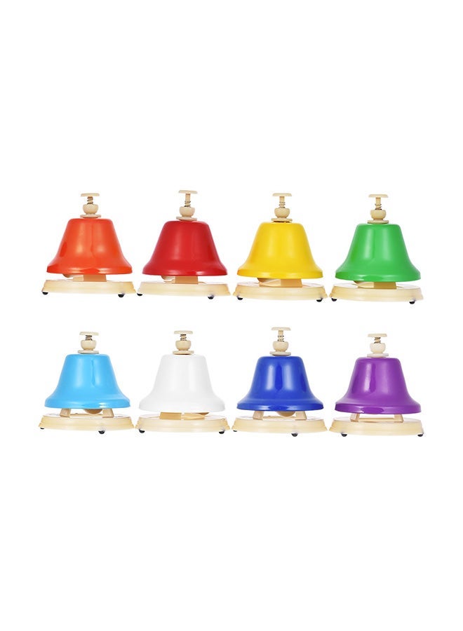 NIBEMINENT 8-Piece Colorful Hand Bell Set - Image 2