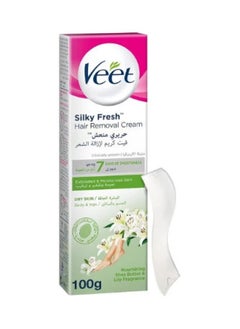 Silky Fresh Hair Removal Cream Body & Legs For Dry Skin Nourishing Shea Butter & Lily Fragrance – 100G