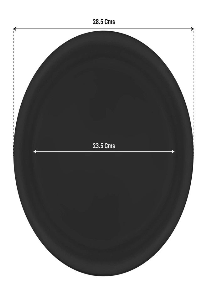 TrustBasket UV Treated Round Bottom Tray(Plate/Saucer) Suitable for 14 inch Round Plastic Pot - Black Color - Set of 3 | Heavy Duty Highly Durable Plant saucerGamla for Indoor Home Decor & Outdoor Balcony Garden - Image 2