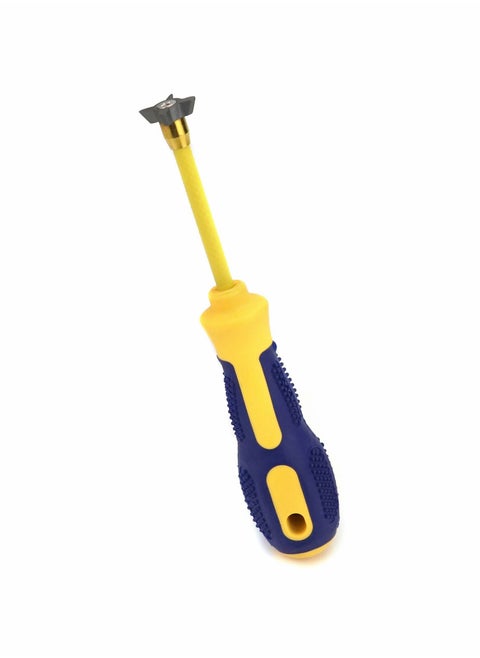 Grout Removal Tool, 4 in 1 Multifunctional Non-Slip Handle Various Sizes of Clearance Grout Cleaning Tool Caulking Removal Tool for Cleaning Floor Ceramic Tile Corners and Against Walls Gaps
