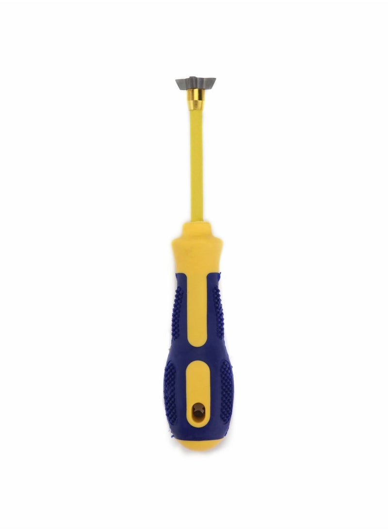 SYOSI Grout Removal Tool, 4 in 1 Multifunctional Non-Slip Handle Various Sizes of Clearance Grout Cleaning Tool Caulking Removal Tool for Cleaning Floor Ceramic Tile Corners and Against Walls Gaps  - Image 2