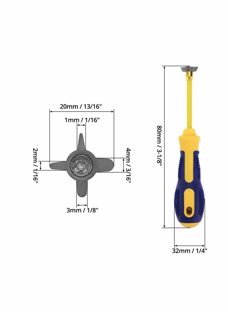 SYOSI - Grout Removal Tool, 4 in 1 Multifunctional Non-Slip Handle Various Sizes of Clearance Grout Cleaning Tool Caulking Removal Tool for Cleaning Floor Ceramic Tile Corners and Against Walls Gaps - Image 1