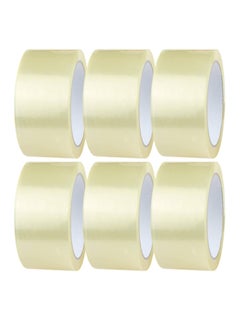 ECVV ECVV® 6 Roll Clear Packing Tape, 2 inches x 50 yards Strong Heavy Duty Packaging Tape for Sealing Parcel Boxes, Moving Boxes Houses, Large Postal Bags, Office Supplies  - Image 1