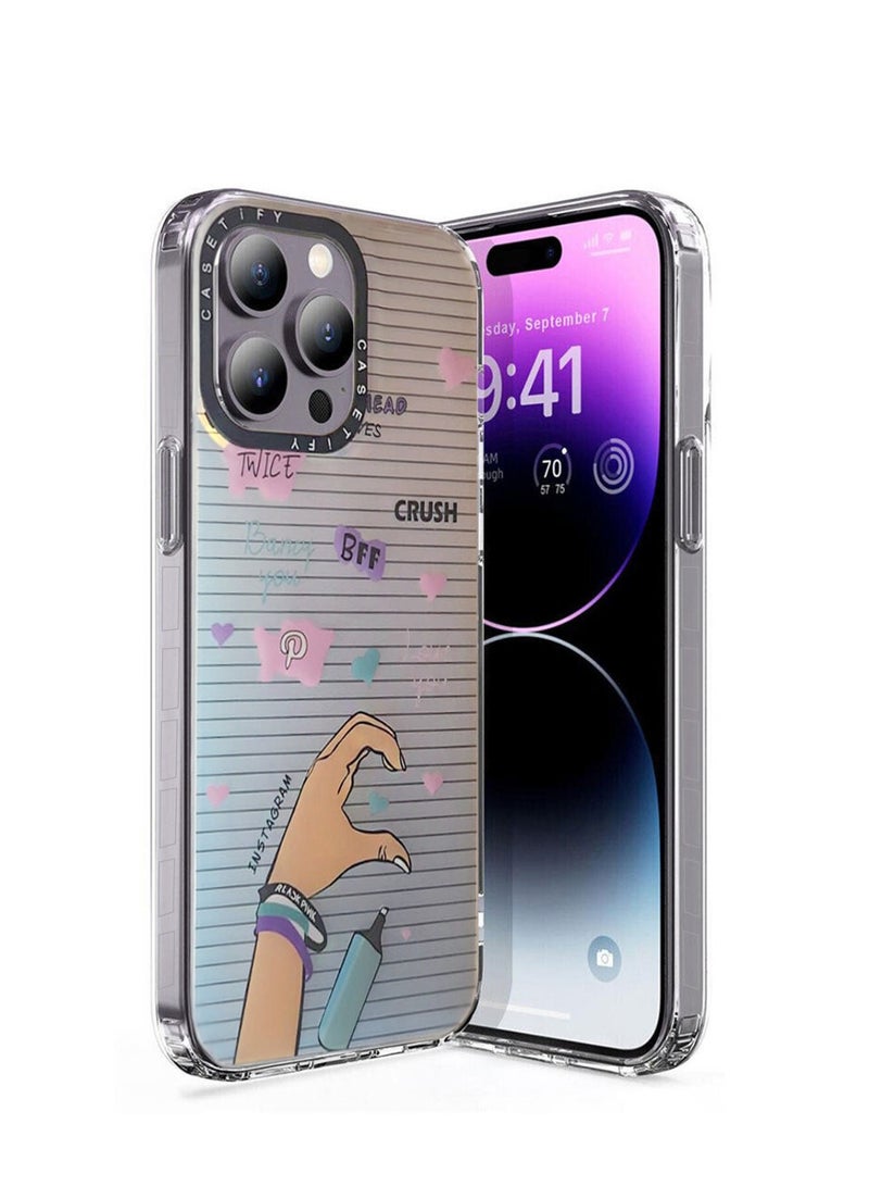 Casetify Aesthetic Twice Fashion Back Cover Case for Apple iPhone 14 Pro Max – Gradient Color - Image 1