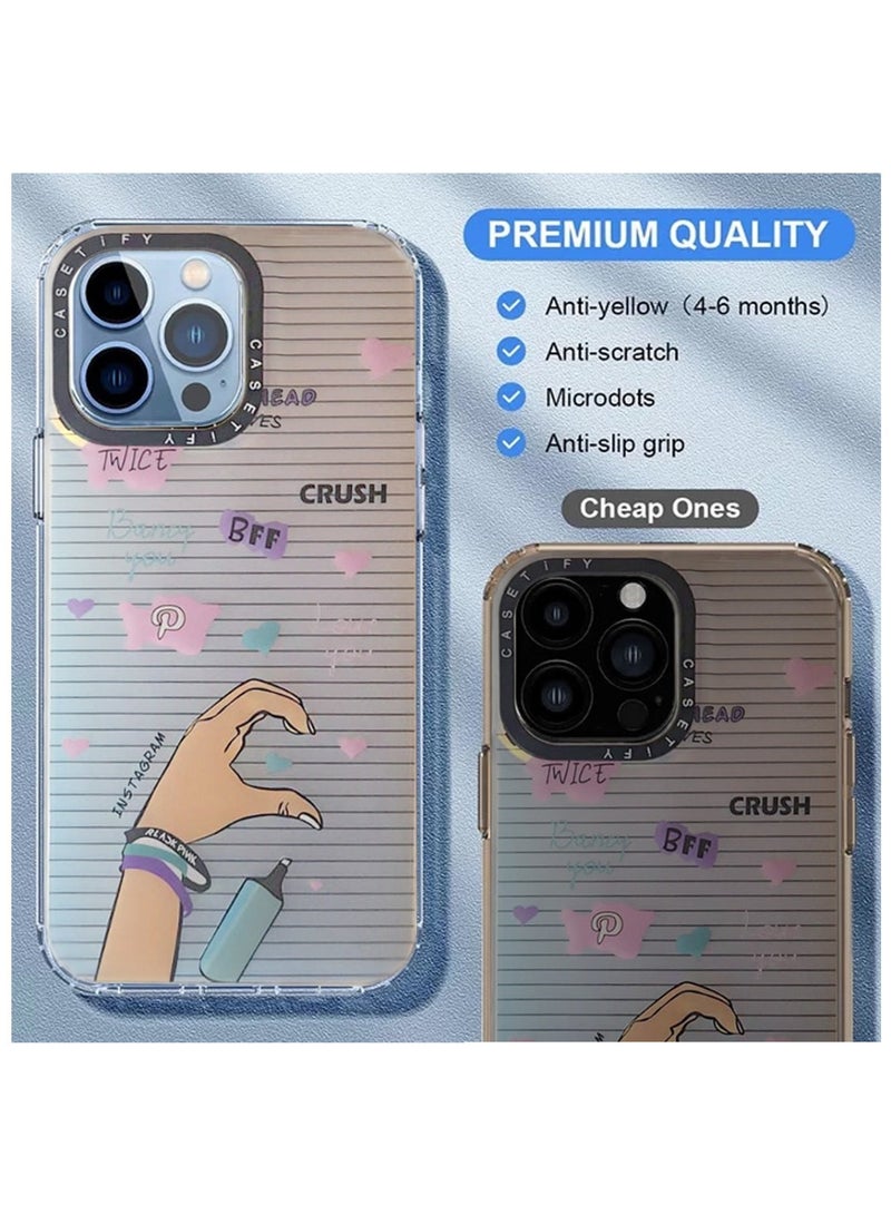 Casetify Aesthetic Twice Fashion Back Cover Case for Apple iPhone 14 Pro Max – Gradient Color - Image 4